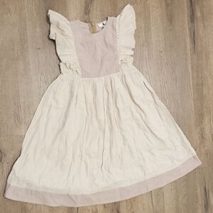 Sleevless girls dress, gorgeous knit material, ruffle sleeve